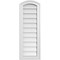 Ekena Millwork Arch Top Surface Mount PVC Gable Vent: Functional, w/ 2"W x 1-1/2"P Brickmould Frame, 12"W x 34"H GVPAR12X3402SF - alternate 1